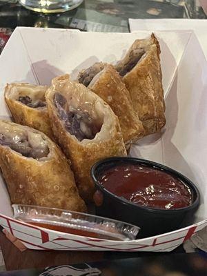 Cheesesteak egg rolls. Delicious.