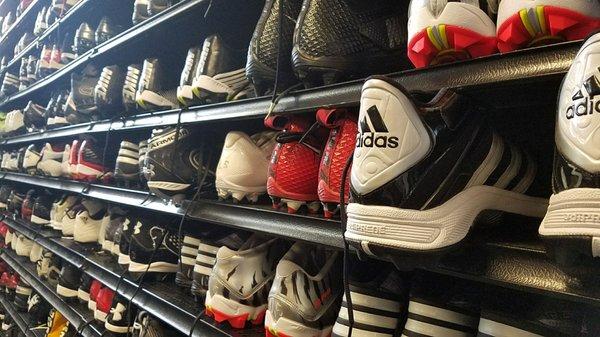 A whole room of cleats