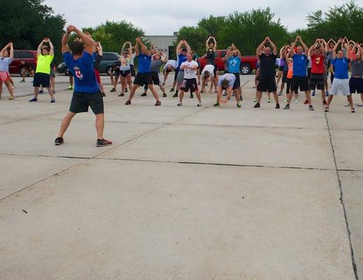 Huge outdoor space for workouts!