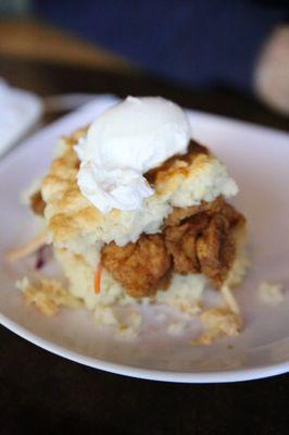 Mimosa Fried Chicken Biscuit