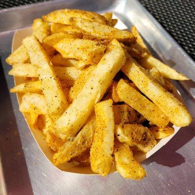 Our amazing fresh in house cut seasoned fries