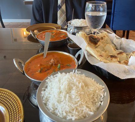 Chicken tikka masala and buttern BUTTER NAAN