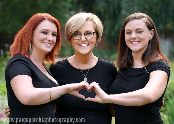 Family Portrait Mother with Daughters