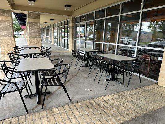 Outdoor seating