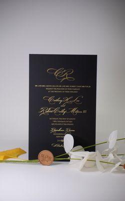 Custom Foils Stamping Invitations