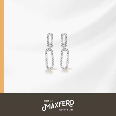 Explore the allure of these Superb 18k DAMIANI Designer 1.75Ctw Diamond Ladies Earrings from Shop Maxferd.