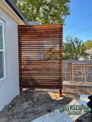 Custom Cedar Modern screen