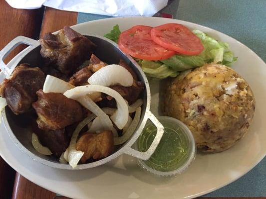 Carne frita con trifongo... Espectacular!!!