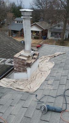 This was the work they did on the chimney