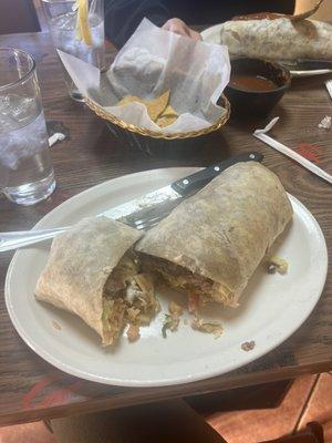 Asada super burrito