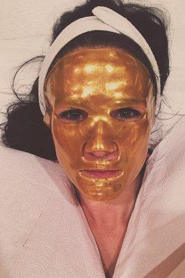 Looks weird, but really puts a beautiful glow on your skin.