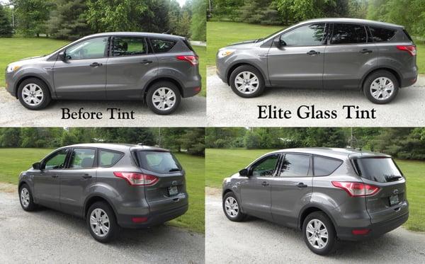 Window film greatly increases passenger comfort and security of contents.