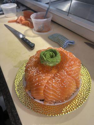 6in sushi cake