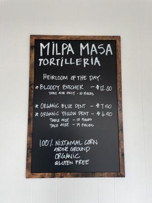 Tortilla selections