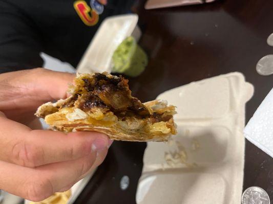 WTF IS THIS!!! The chicken is disgusting, it's burnt and salty every time i order their chicken, there's something off about it.