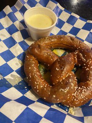 Jumbo Pretzel with Queso