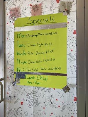 This restaurant is located at the BP on Berea Road across from Bluegrass Army Depot. Here are the lunch specials!