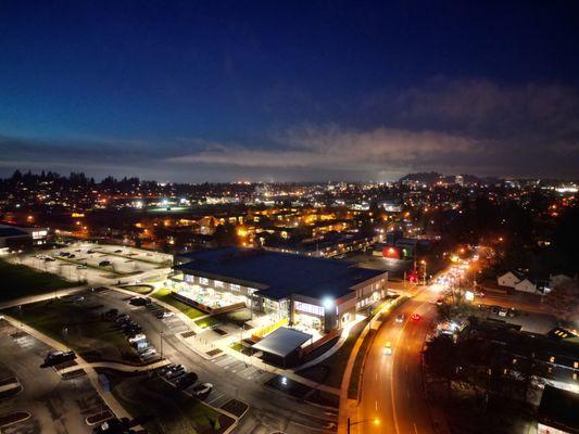 Eugene Family YMCA at night