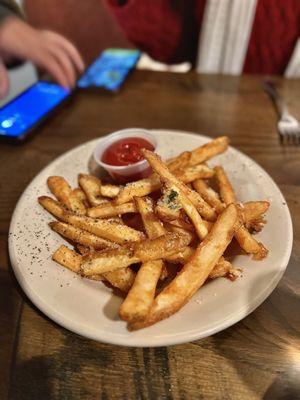 Beer Battered Parmesan Garlic Fries ($12)