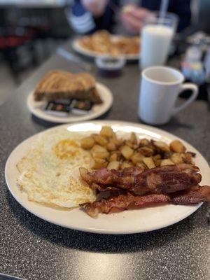 Birthday breakfast for me at this cute little diner in Virginia.