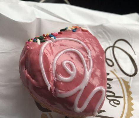 Valentine donut