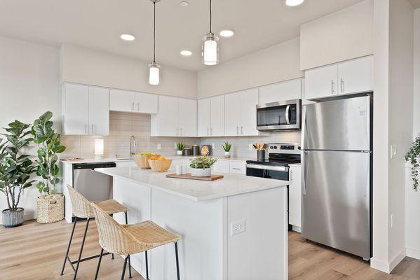 Open-concept kitchen perfect for entertaining guests.