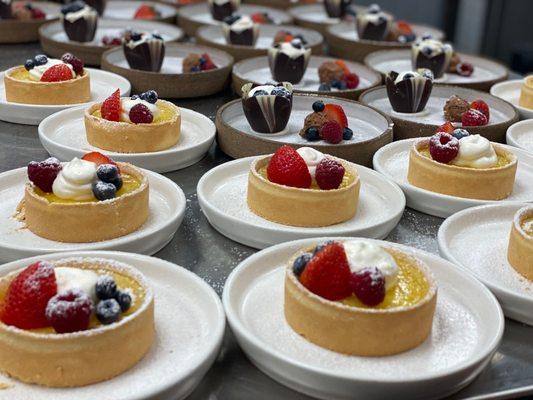 Lemon Berry Tart with Chantilly Cream