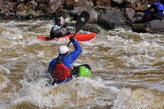 Learning to kayak!