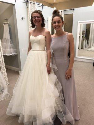 My dress and bridesmaid dress