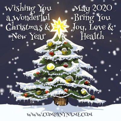 Merry Christmas with lots of love." "I hope your Christmas is filled with joy this year!"2020