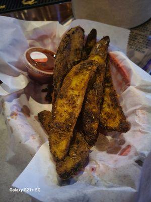 The potato wedges