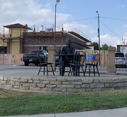 Doc Holiday or Wyatt Earp- . Not very exciting but a good statue. Thank you, next.