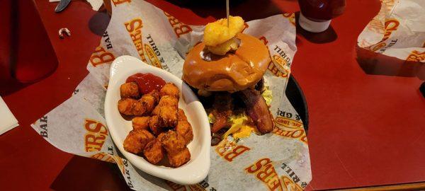 Wisconsin cheese curd burger