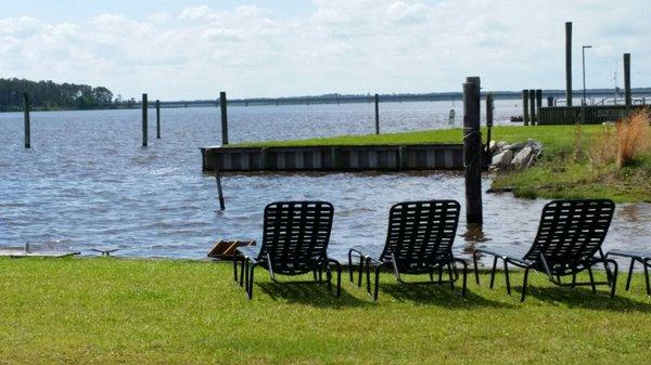 Nice view with comfy chairs