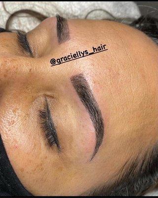 Microblading 3d stroke.