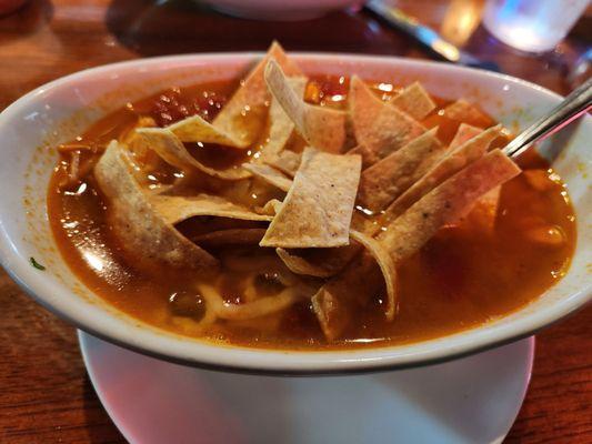 Chicken Tortilla Soup. Wonderful array of flavors, nicely done.