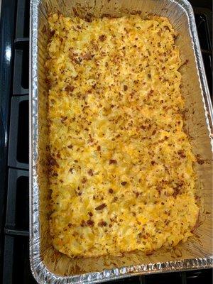 Baked jalapeño bacon mac & cheese