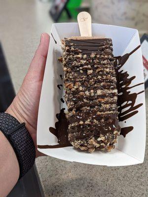 Ferrero Rocher Paleta with dark chocolate instead of nutella