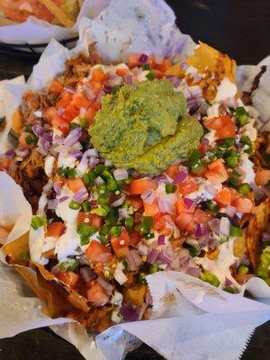 Nachos with pulled pork