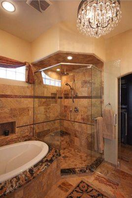 Gorgeous remodel on a custom bathroom