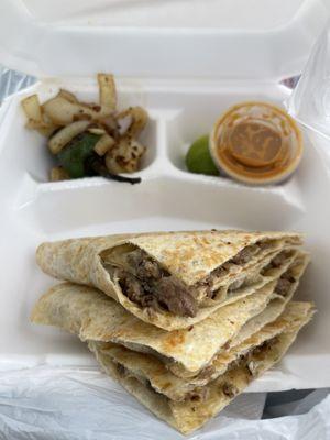 Asada quesadilla