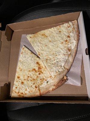 White Pizza Slice