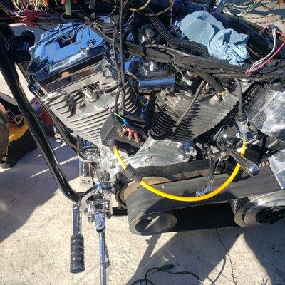 Rewiring harley davidson sportster after accident repair