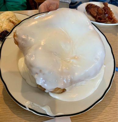 Large cinnamon roll!