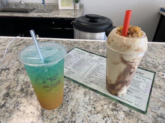 On the Beach Tea & Fried Ice cream shake