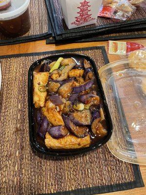 Spicy  eggplant  with bean curd...delicious over rice....Yes!