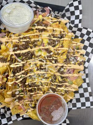 Steak nachos