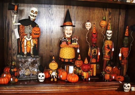 We have original Halloween collectibles from artists all over the US.