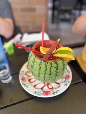 Gorgeous watermelon drink.