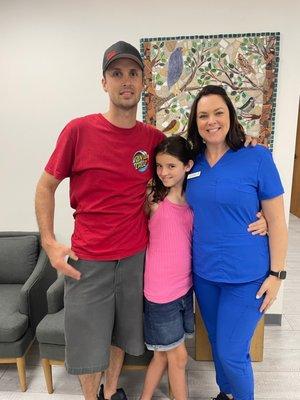 Clinic Manager Liz and her supportive family keep our clinic running smoothly and joyfully!